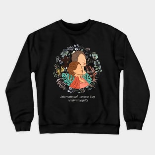 international women's day 2023 embrace equity 2023 Crewneck Sweatshirt